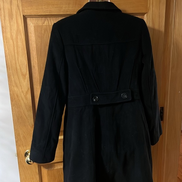 Kenneth Cole Black Wool trench coat - Picture 4 of 7